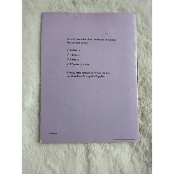 Vintage 1987 Random House The Popples and Summer Camp Children’s Paperback - Picture 4 of 4